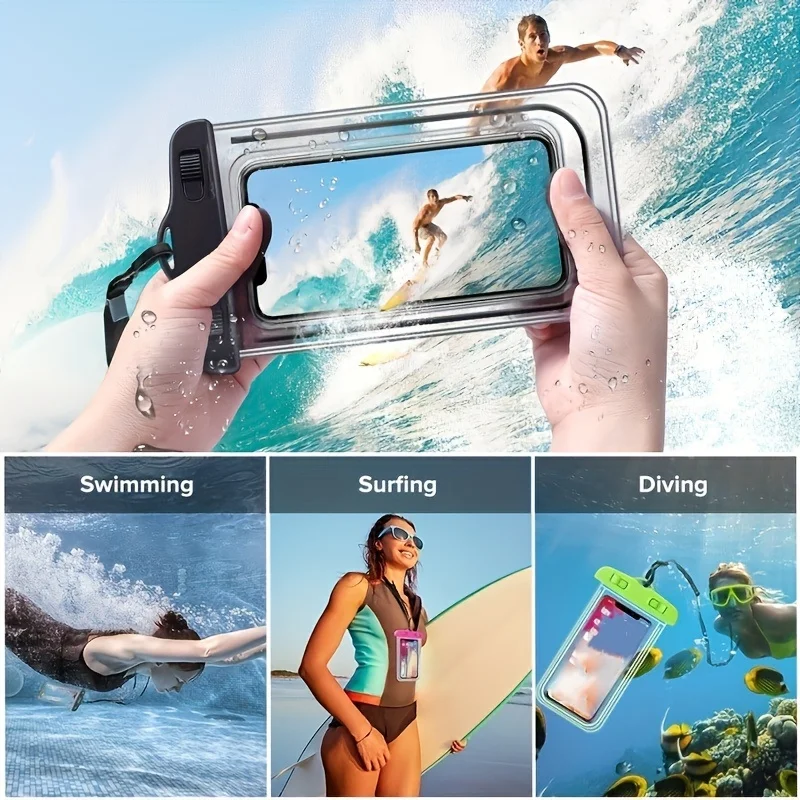 PVC Universal Waterproof Phone Case Water Proof Bag Mobile Cover For iPhone 15 14 Pro Max 12 11 8 Huawei Xiaomi Redmi Samsung thumbnail 5