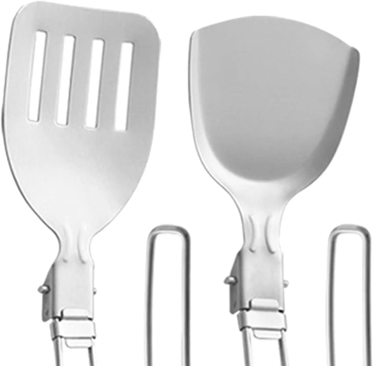 Folding Spatula Spoon Shovel Food Turner Portable 304 StainlessSteel Outdoor Camping BBQ Cooking Tableware Picnic Supplies ﻿ thumbnail 5