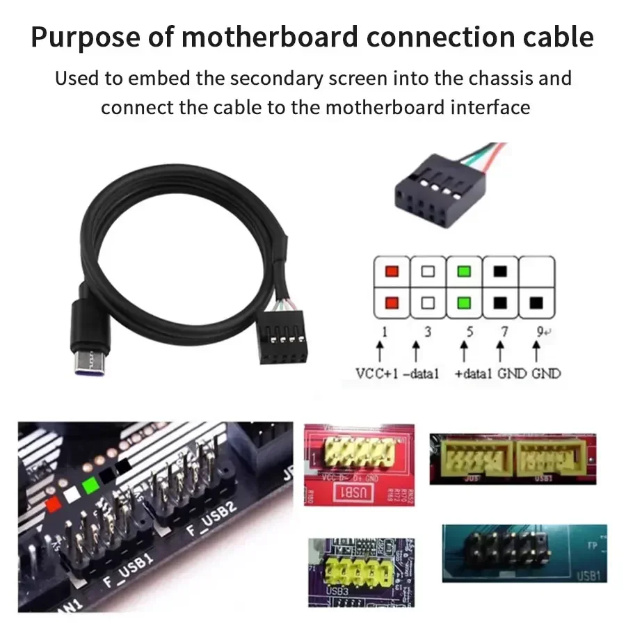 Mini Computer Secondary Screen 3.5 Inch IPS USB C Secondary Screen forComputer CPU GPU RAM HDD Monitor LCD Display Freely AIDA64 thumbnail 3