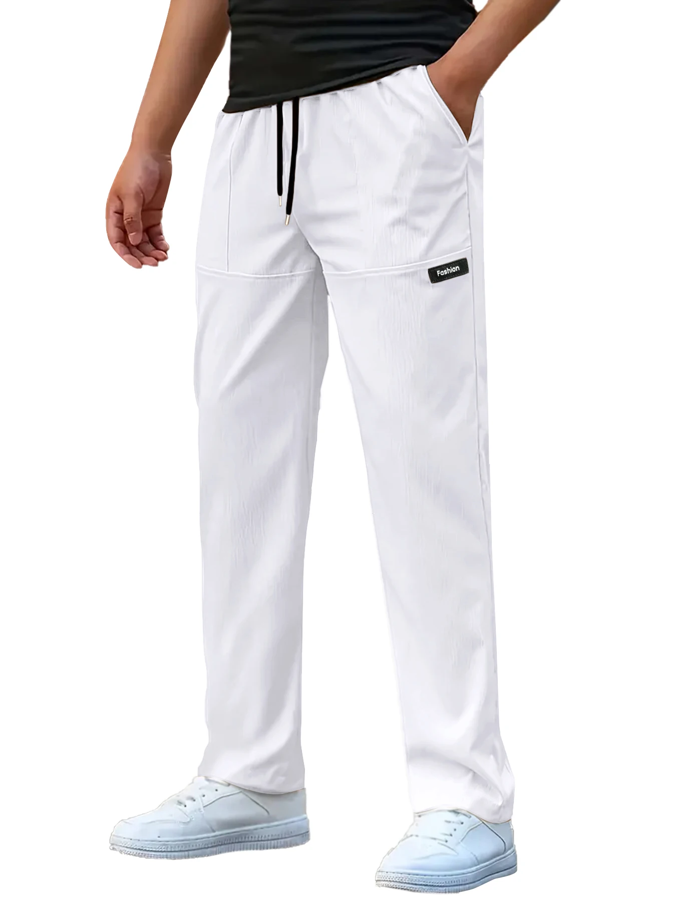 Men's Casual Pants Sweatpant Breathable Sports Trouser Elastic Waist Straight Wide Joggers Running  Workout Long Pants Men thumbnail 3