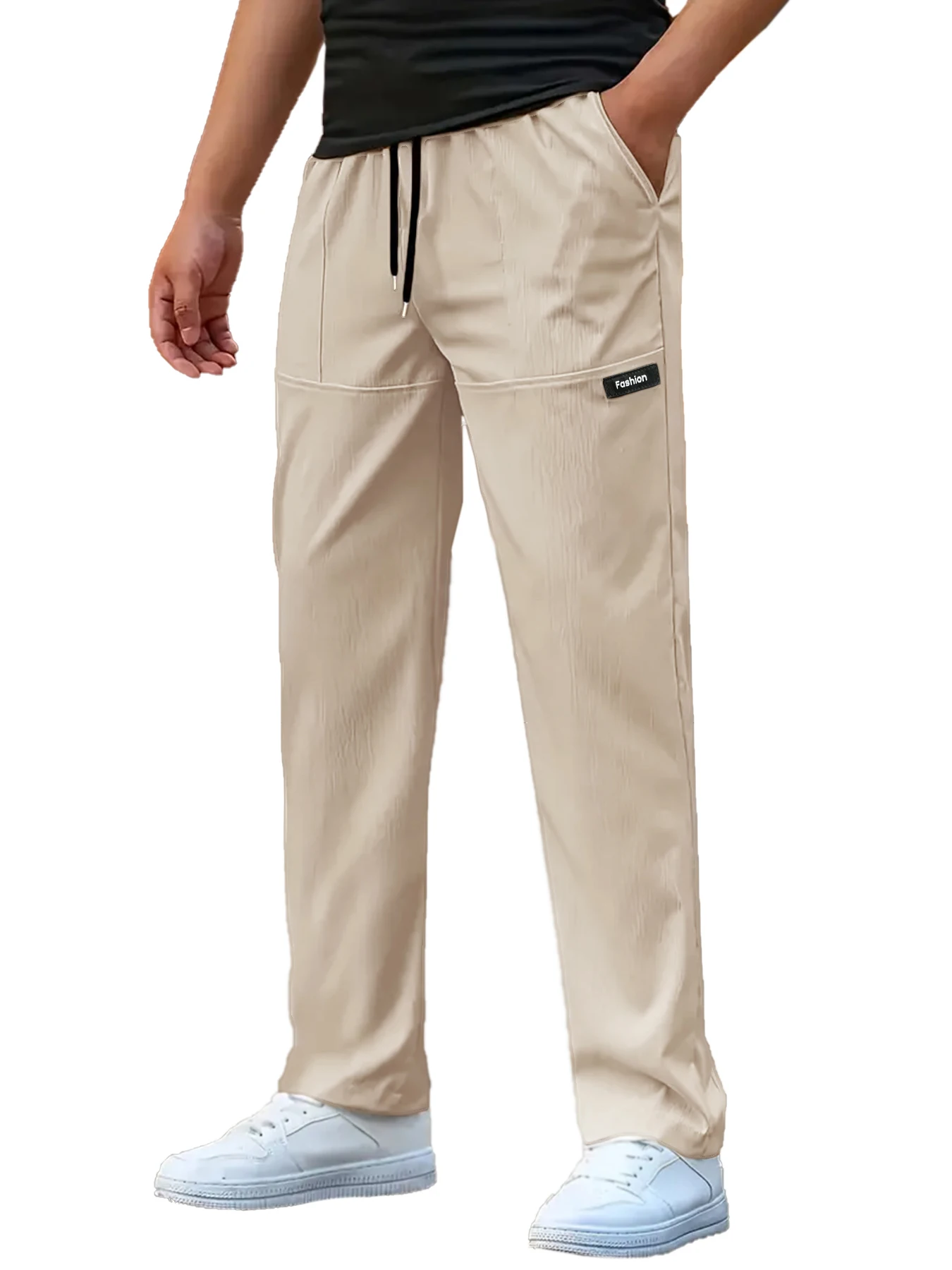 Men's Casual Pants Sweatpant Breathable Sports Trouser Elastic Waist Straight Wide Joggers Running  Workout Long Pants Men thumbnail 2