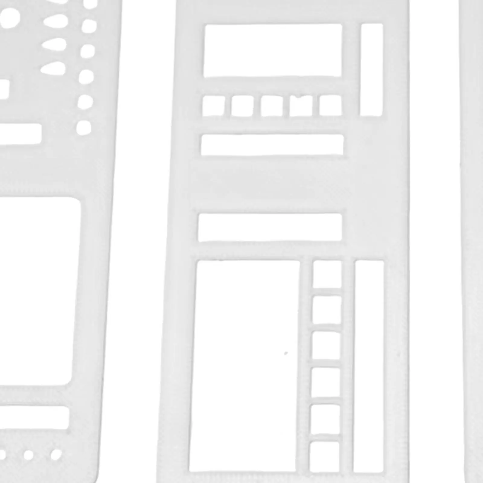 3x Planner Stencils Lines Planner Stamps Bookmark Painting Crafts Handcrafted 5.43x2 inch for Card Paper Versatile Portable thumbnail 5
