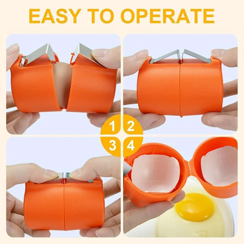 Egg Shell Opener Egg Beater Separator Household Kitchen Baking Tools Kitchen Tools Portable Egg Opening Machine Quick thumbnail 2