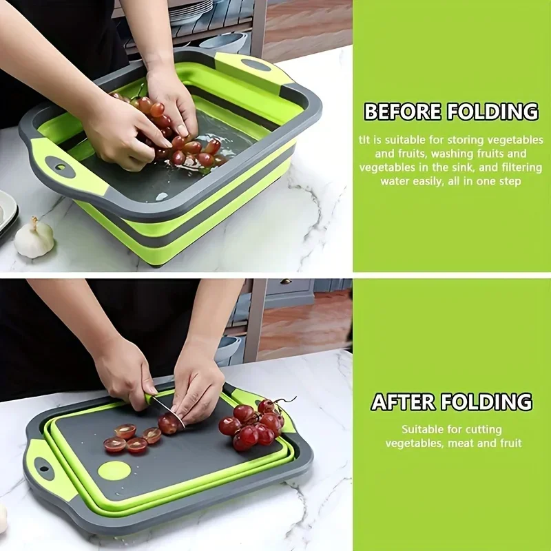 Portable Space Saving Basin with Built-in Sink and Storage Function - Perfect for Outdoor Camping Travel Home Folding Basin thumbnail 2