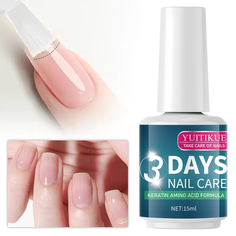 3 Days Nail Care Treatment Polish - Keratin & Amino Acid Formula Moisturizing Brightening NailPolish | Plant-Based Nail Care thumbnail 2
