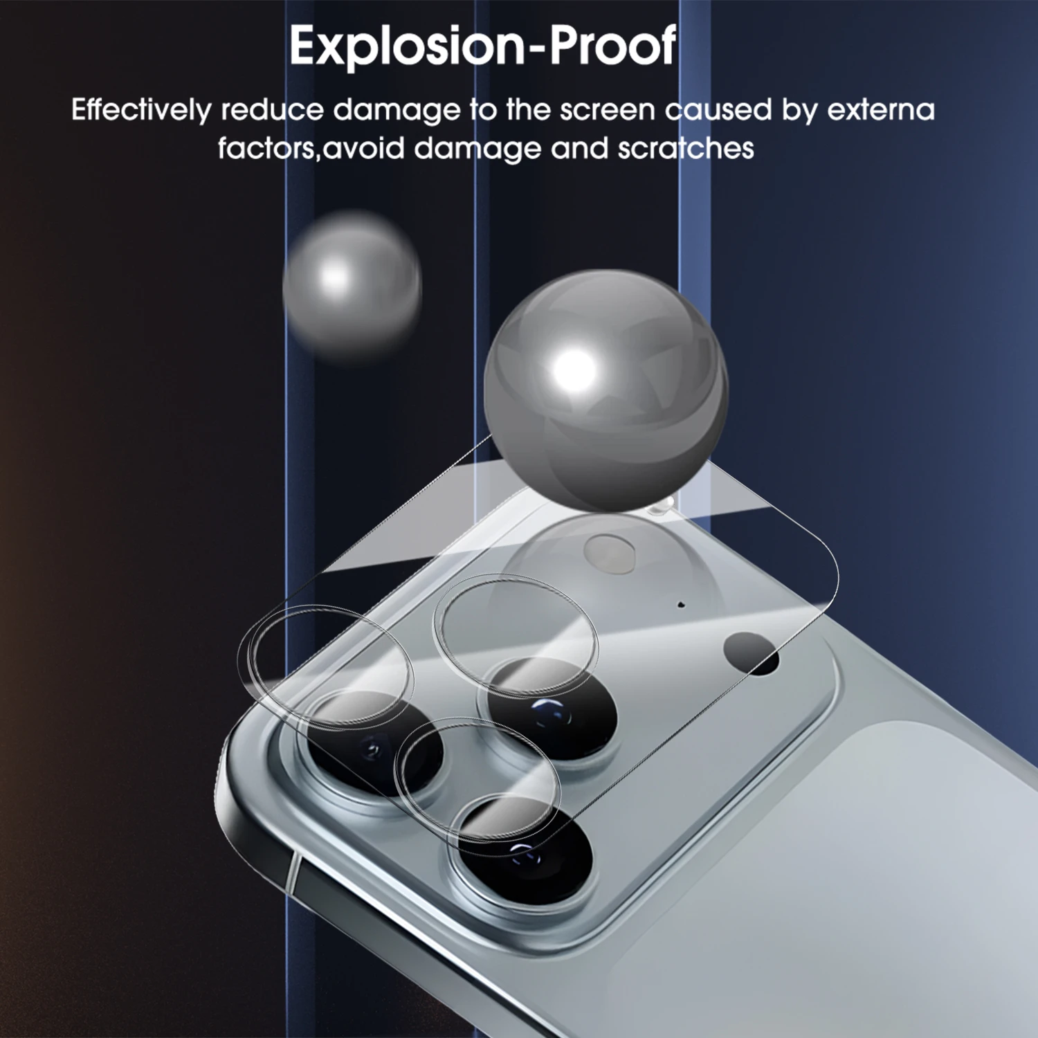 1-5Sets 17PM Full Coverage Camera Lens Tempered Glass For iPhone 17 Pro Max 17Air Anti-scratch Lens Protective Film For iPhone17 thumbnail 3