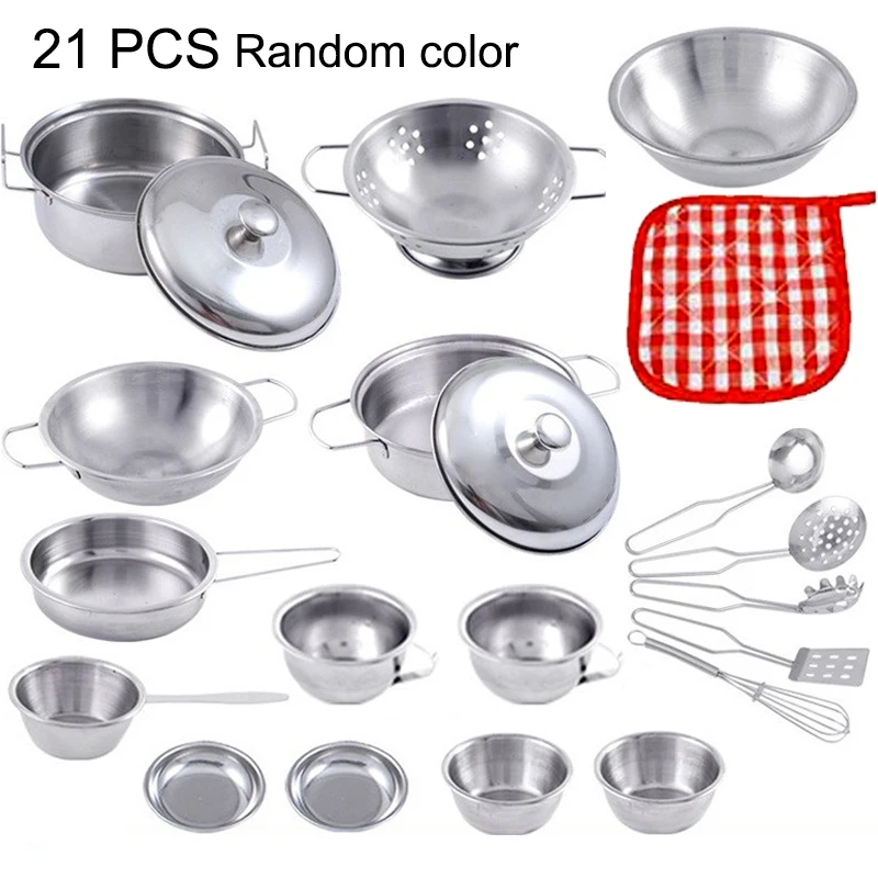 Kitchen Set Pretend Play Simulated Kitchen Toy Children Role Playset Cooking Set Educational Gift for Kids Girls Boy