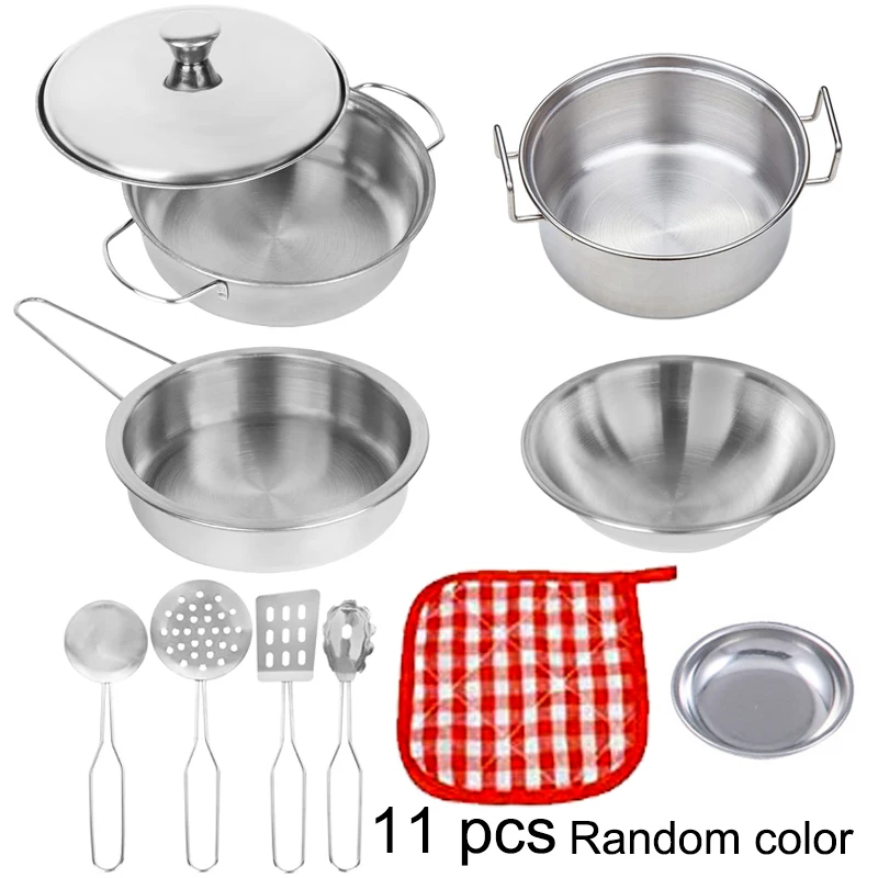 Kitchen Set Pretend Play Simulated Kitchen Toy Children Role Playset Cooking Set Educational Gift for Kids Girls Boy thumbnail 5