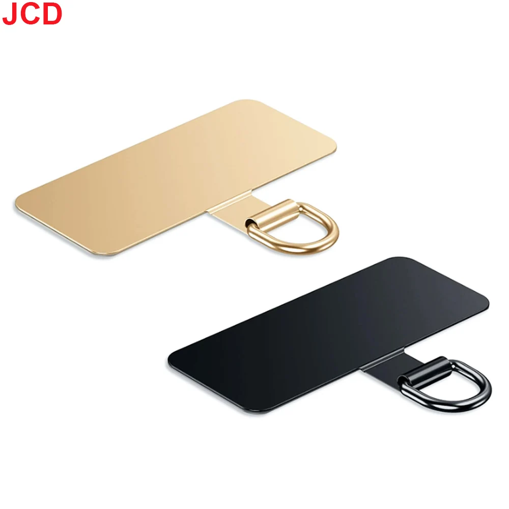JCD 1/4 pcs Universal Metal Phone Lanyard Gasket Patch Durable Ultra Thin Mobile Phone Sling Rope Card Clip Strap Hang Cord Tab thumbnail 3