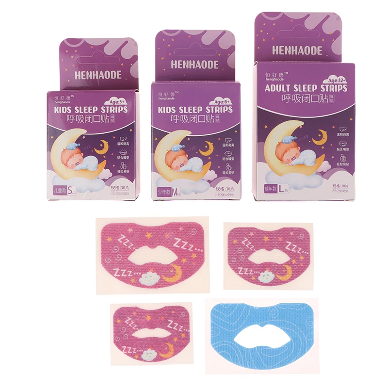 30PCS Breathing Correction Patch Shut Up Patch Orthosis Tape Kids Cartoon Anti-Snoring Stickers Sleeping Closed-mouth Stickers thumbnail 2
