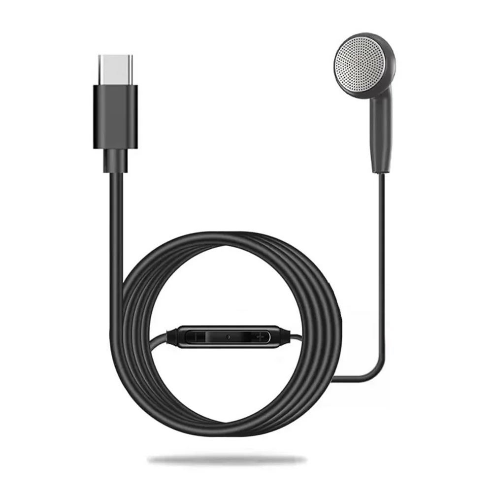 3.5mm/Type-c Wired Earbuds In Ear Headphone Single Side Mono Earphone with Microphone Volume Control Wired Headset for Laptop PC thumbnail 5