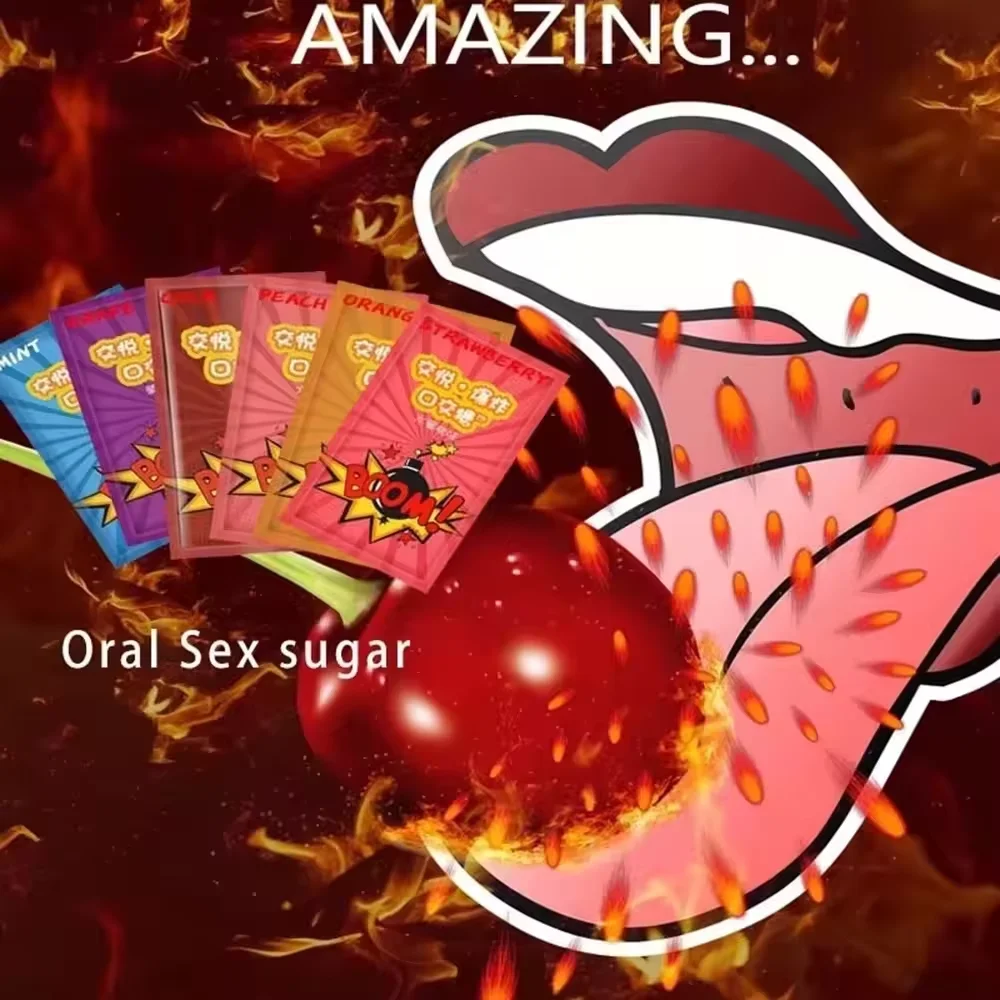 20Pcs Sex Toys Couples Women Oral Sex Candy Blowjob Popping Flirting Men Blowjobs Stimulate Enjoy Fire Ice Feeling Blowjob Toy thumbnail 3