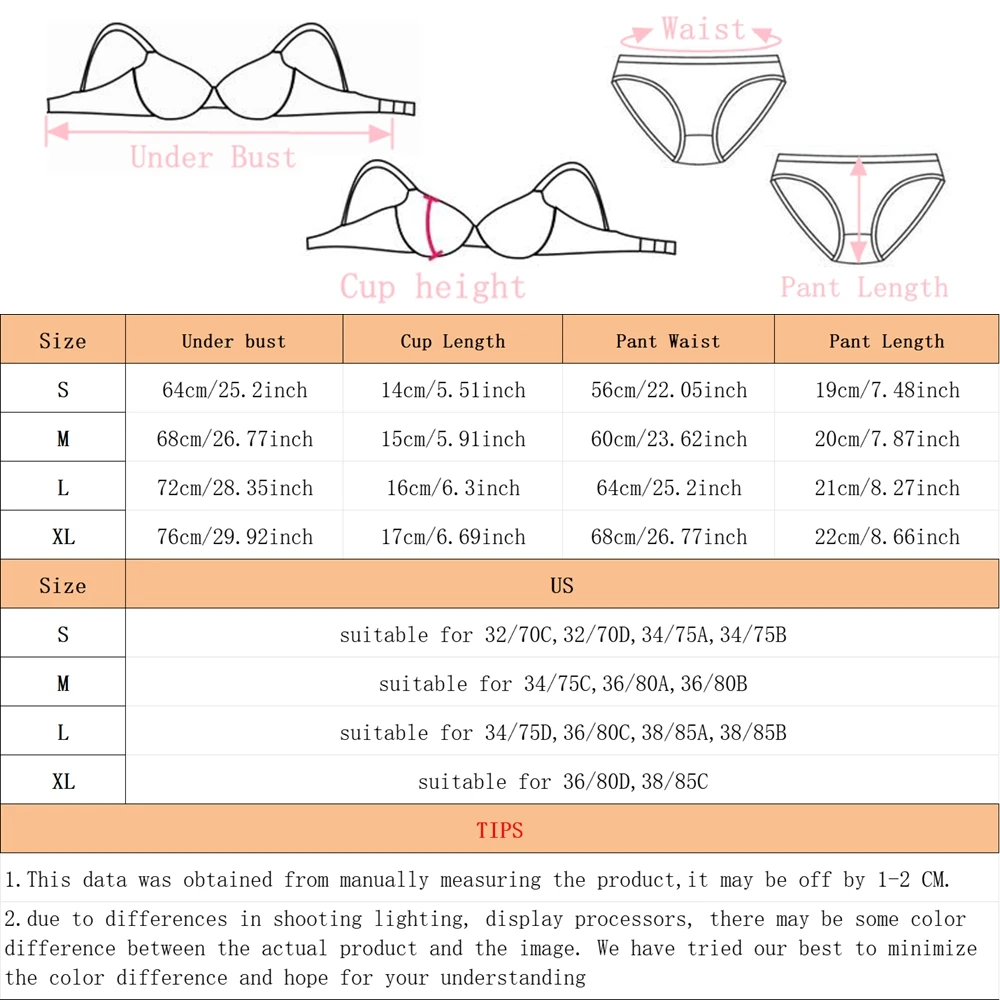 2Pieces Bras and Panty Sets Sexy Lace Transparent Floral Clothing Underwire Push Up Lingeries For Woman thumbnail 6