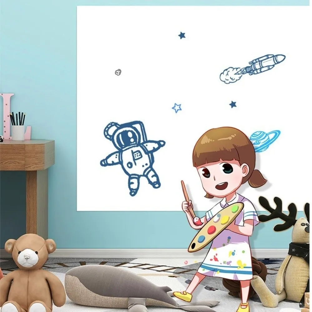 Electrostatic Whiteboard Sticker Removable Reusable Teaching Graffiti Drawing Board Household PP Erasable Whiteboard thumbnail 3