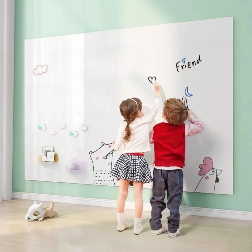 Electrostatic Whiteboard Sticker Removable Reusable Teaching Graffiti Drawing Board Household PP Erasable Whiteboard thumbnail 2
