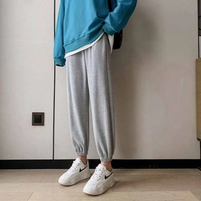 ​​Women's Fleece Lined Joggers Winter Plush Pants High Waist Adjustable Drawstring Lounge Street Comfortable Casual Trousers​​ thumbnail 5