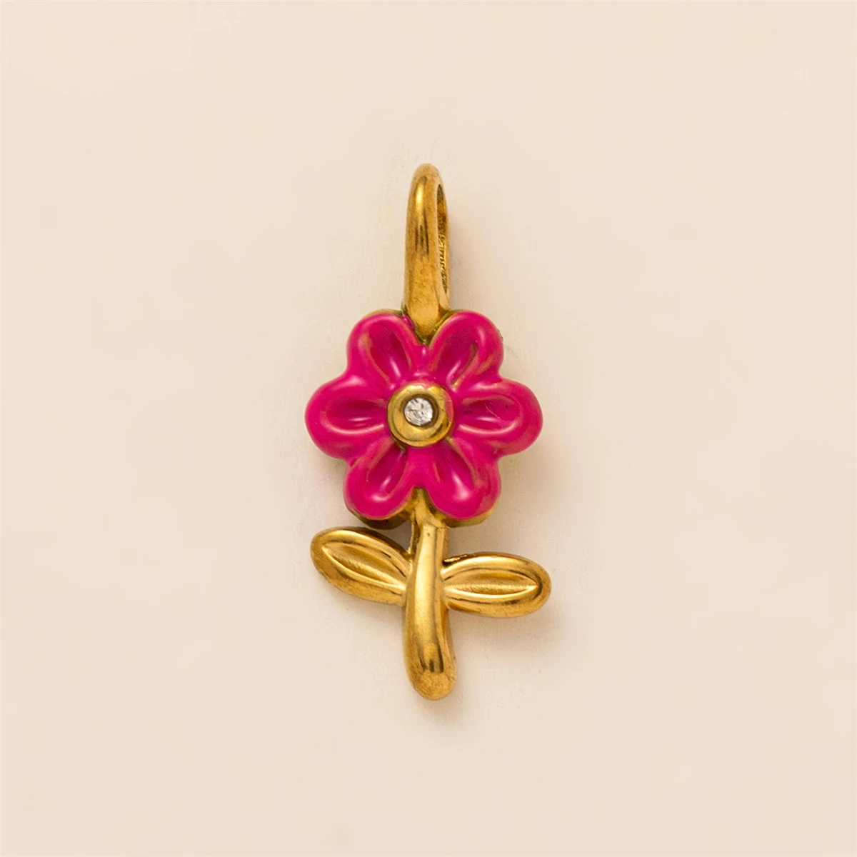 New DIY Fashion Daily Necessities Series Pendant Stainless Steel Gold Plated Color Preserving thumbnail 3