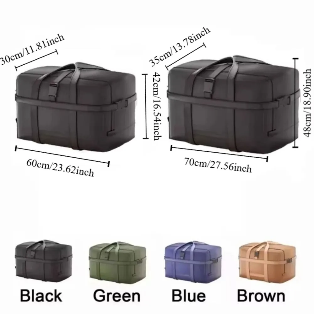Fashion Large Capacity Travel Duffle Bag Waterproof Oxford Travel Luggage Bag Sports Handheld Folding Messenger Bag Men thumbnail 6