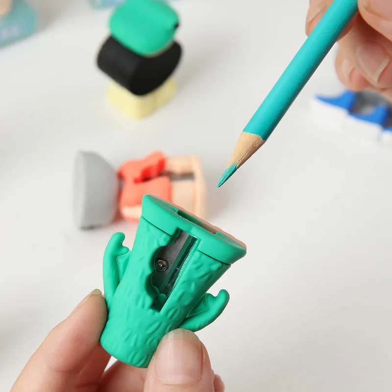 6/24pcs Italian Brainrot Ai Animals Pencil Sharpener Cute Tungtungtungsahur Tralalelotralala Student Pencil Sharpener Stationery thumbnail 4