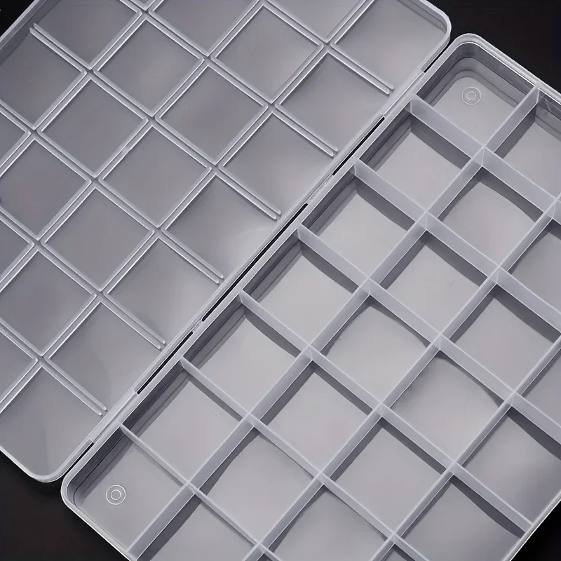 Practical 24/28 Grid Compartment Plastic Transparent Storage Box Earring Bead Screw Holder Case Display Home Organizer Container thumbnail 4