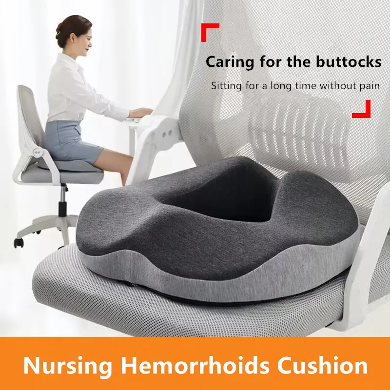 Ergonomic Memory Foam Donut Seat Cushion,Office Comfort Pillow for Cailbone Pain, Bed Sores, Hemorrhoids, Sciatica  ﻿ thumbnail 2