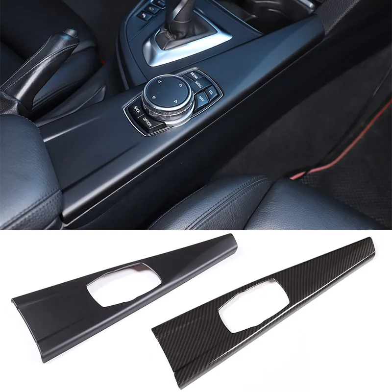 LHD & RHD ABS Matt black Car Multimedia Panel Cover Trim Stickers For BMW 3 Series GT F30 F33 F34 F36 2013-2019 Car Accessories