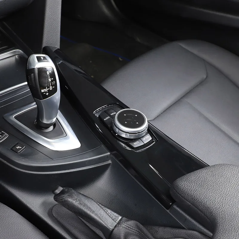 LHD & RHD ABS Matt black Car Multimedia Panel Cover Trim Stickers For BMW 3 Series GT F30 F33 F34 F36 2013-2019 Car Accessories thumbnail 4