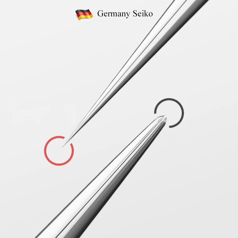 German Ultra-fine Cell Pimples  Blackhead Clip Tweezers Beauty Salon Special Scraping & Closing Artifact Acne Needle Tool thumbnail 4