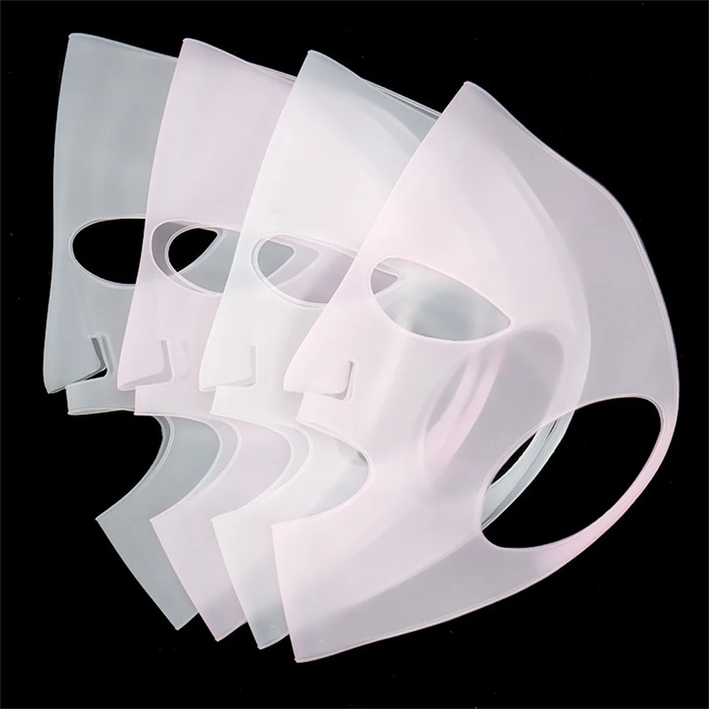 3D Silicone Face Mask Women Skin Care Moisturizing Lifting Firming Anti Wrinkle Reusable Gel Sheet Mask Facial Skin Care Tool thumbnail 4