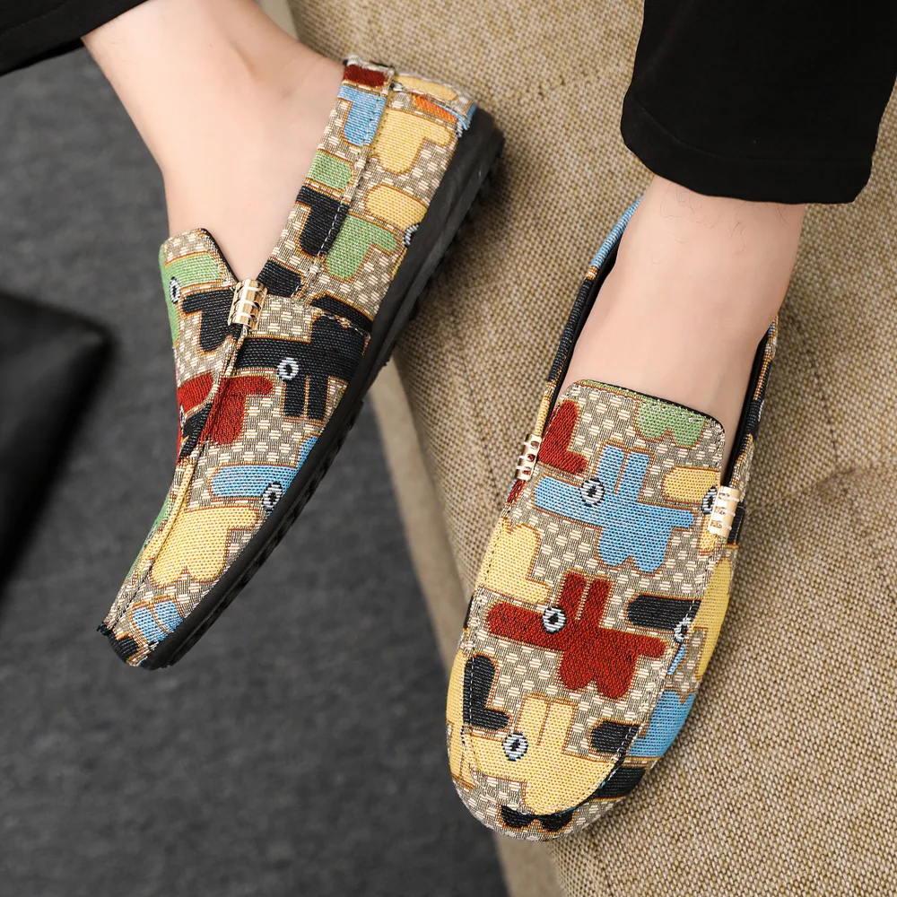 2025 Spring/Autumn Collection Fashionable Men's Loafers Colour-Blocked Versatile Work Shoes Avant-Garde Student Footwear thumbnail 3