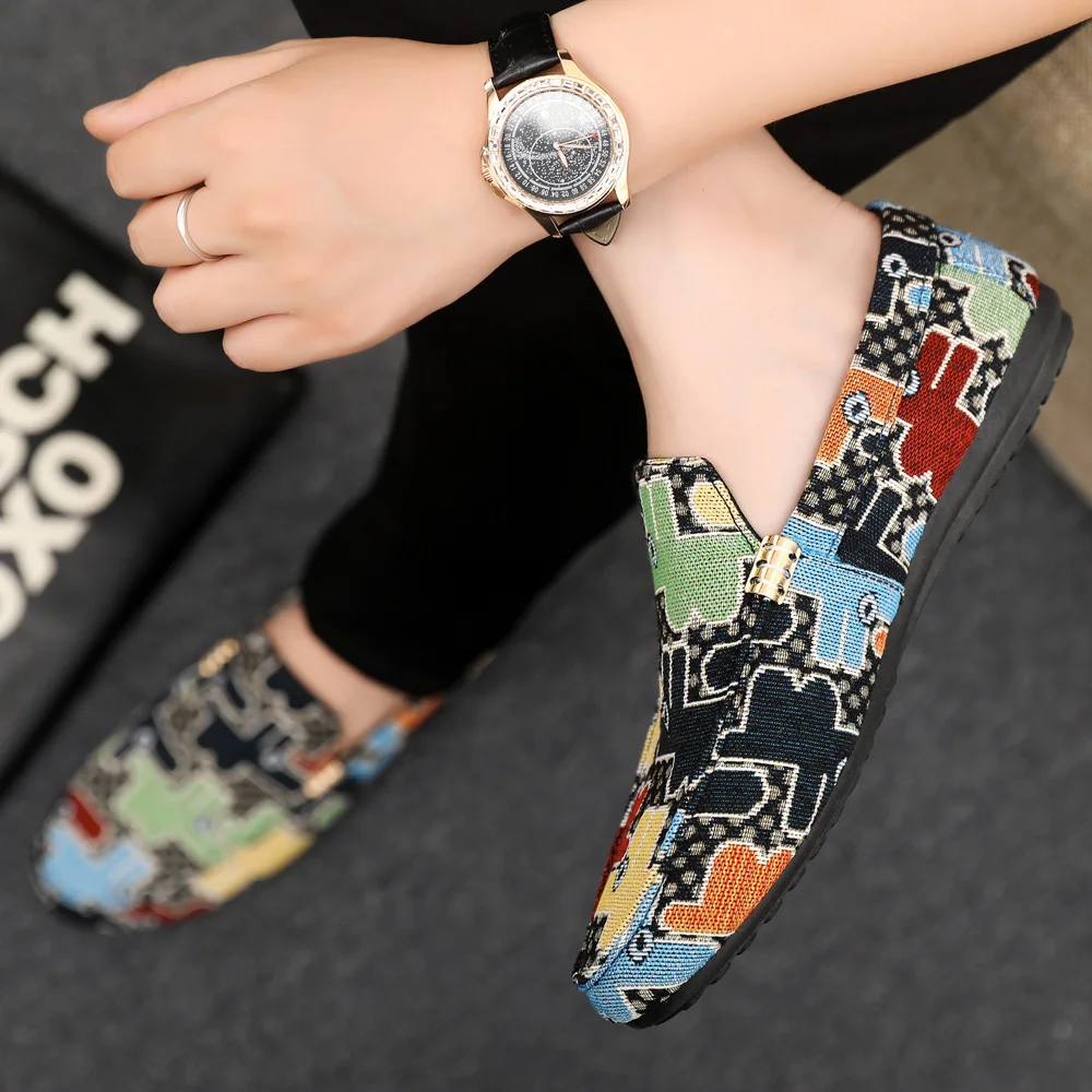 2025 Spring/Autumn Collection Fashionable Men's Loafers Colour-Blocked Versatile Work Shoes Avant-Garde Student Footwear thumbnail 5