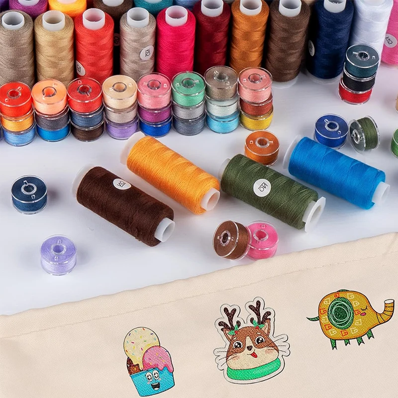 25/36 Colors Set Bobbin Thread Polyester Thread Spools Sewing Machine Bobbins With Storage Box For Embroidery Sewing Accessories thumbnail 4