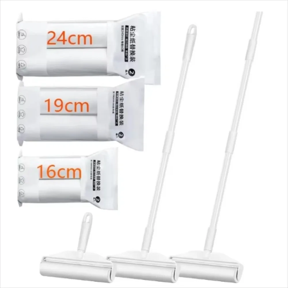 Long Handled Clothes Hair Sticky Roller Adhesive Tear Off Hair Removal Pet Hair Remover Lint Remover Home Sofa Carpet Cleaner