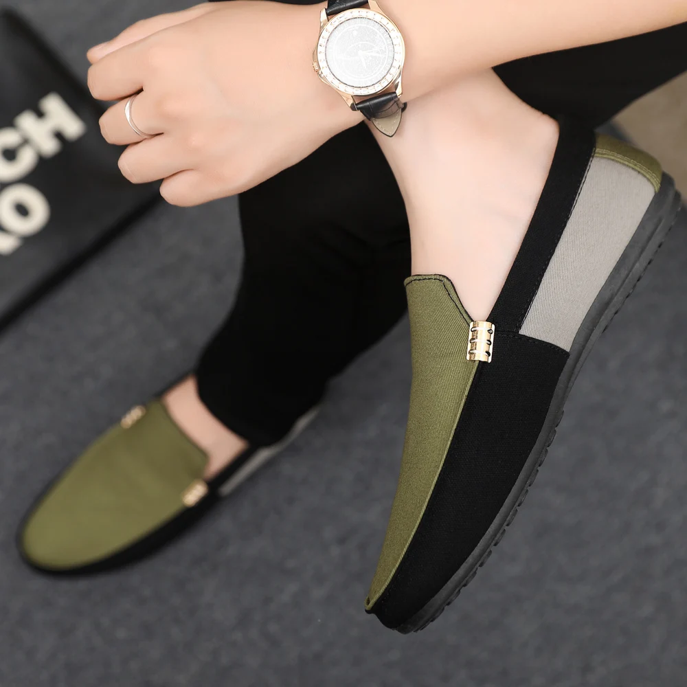 2025 Spring/Autumn New Arrivals: Fashionable Men's Shoes Large Colour Block Patchwork Loafers Versatile Stylish  Student Shoes thumbnail 3