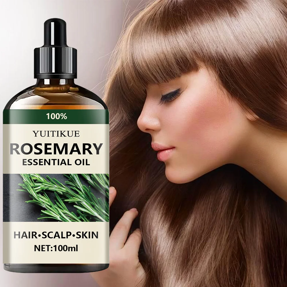 100% pure rosemary essential oil, suitable for hair, scalp, and skin, natural aromatherapy oil, nourishing and revitalizing. thumbnail 4