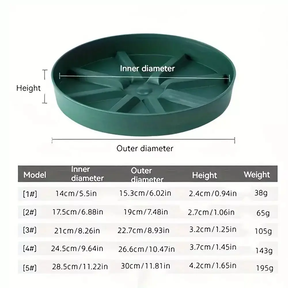 New Mobile Flowerpot Tray Plastic BreathableBase Bottom Flower Pot Stand Patio Anti Rotting Root Plant Pot Tray thumbnail 6