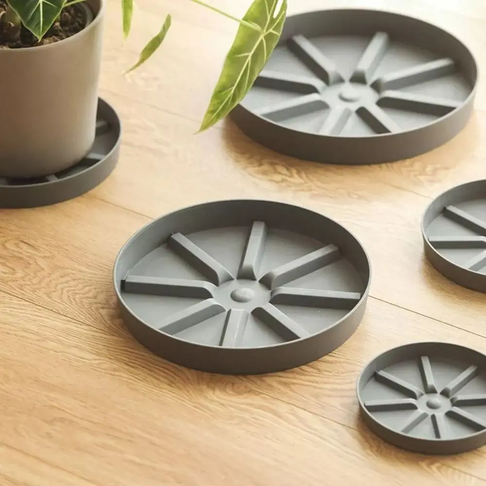 New Mobile Flowerpot Tray Plastic BreathableBase Bottom Flower Pot Stand Patio Anti Rotting Root Plant Pot Tray thumbnail 5