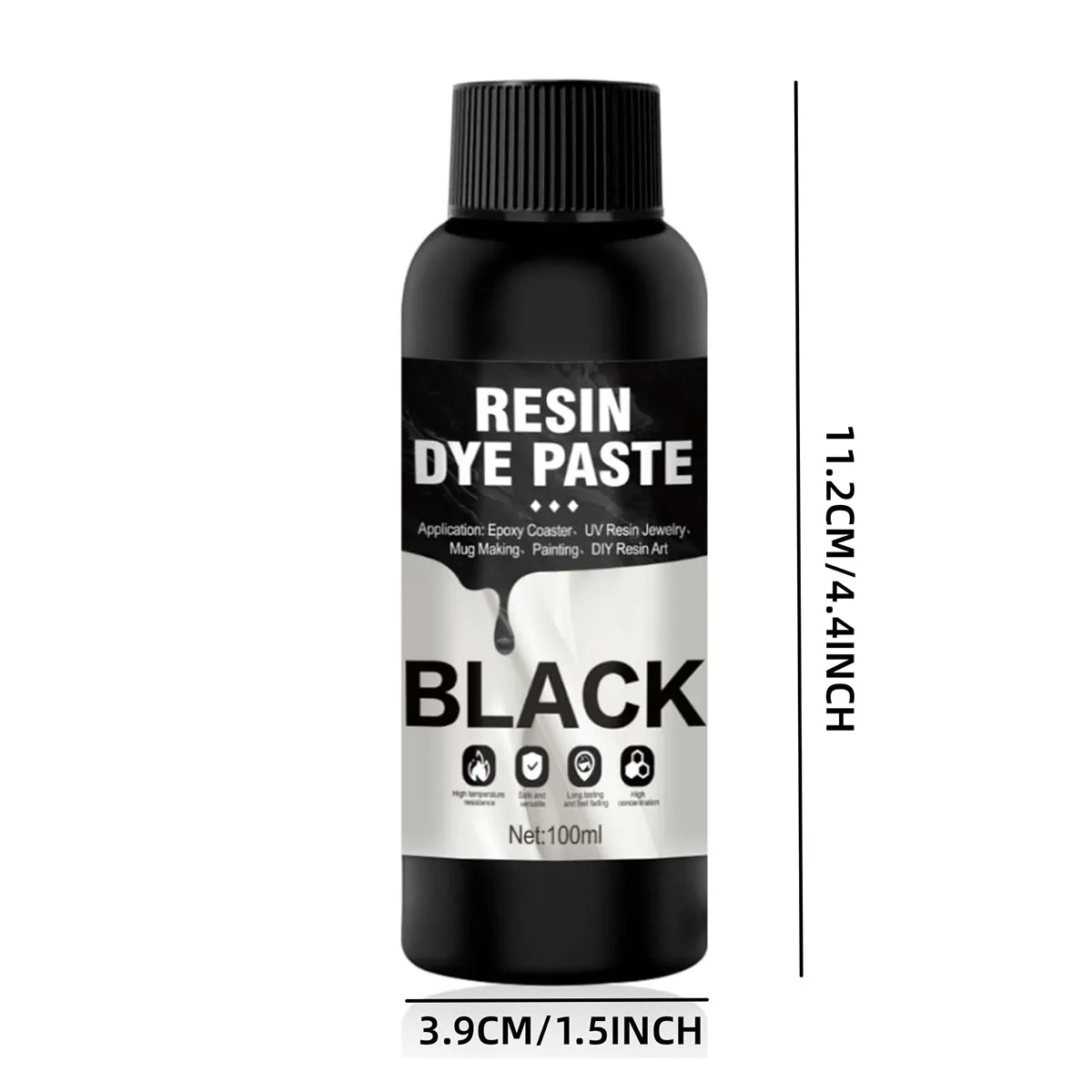50ml/100ml high-concentrationresindyepaste (white and black), suitableforresinwaves, DIYresinart, painting, coasters and crafts thumbnail 6