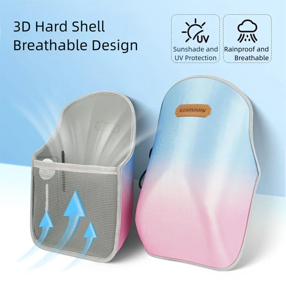 Gradient Color Summer Handlebar Muffs 3D Design Sun Protection Sunshade Cover Breathable Waterproof Hard Shell Motorcycle thumbnail 6