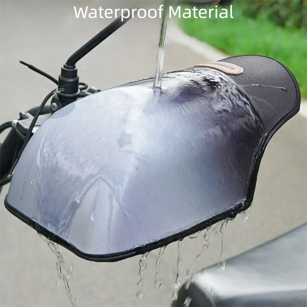 Gradient Color Summer Handlebar Muffs 3D Design Sun Protection Sunshade Cover Breathable Waterproof Hard Shell Motorcycle thumbnail 2