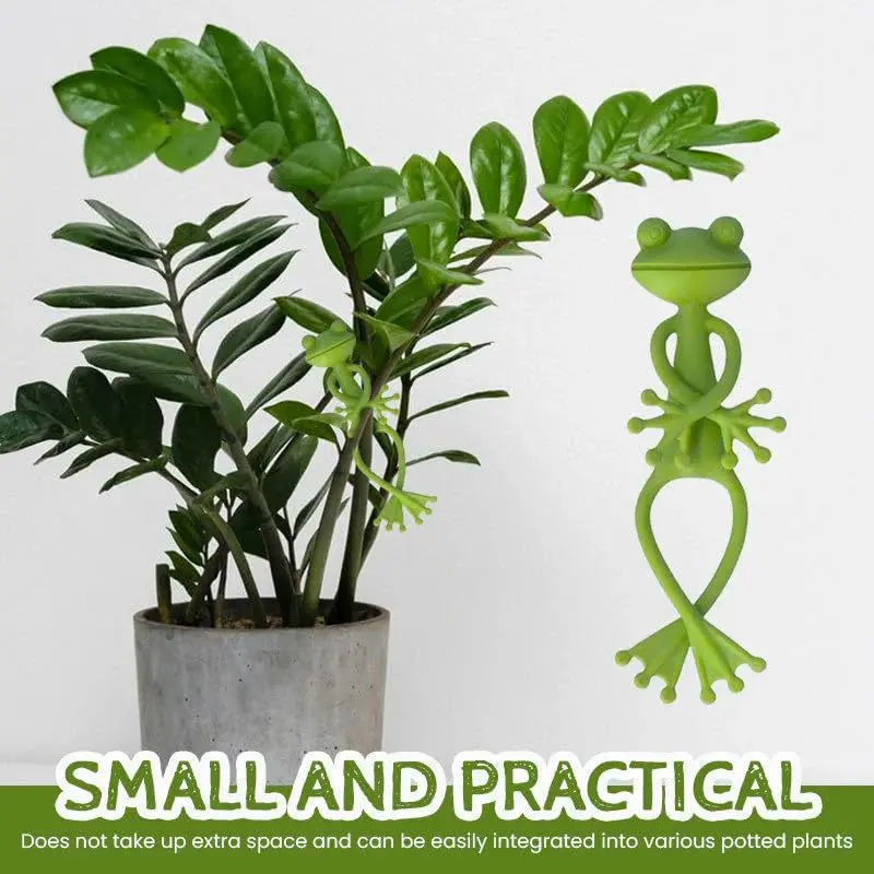 1-5pcs Tomato Plant Support Garden Supplies Stake Frog Plant Rack Indoor Pots Planters Accessories Indoor Garden Pots & Planters thumbnail 3
