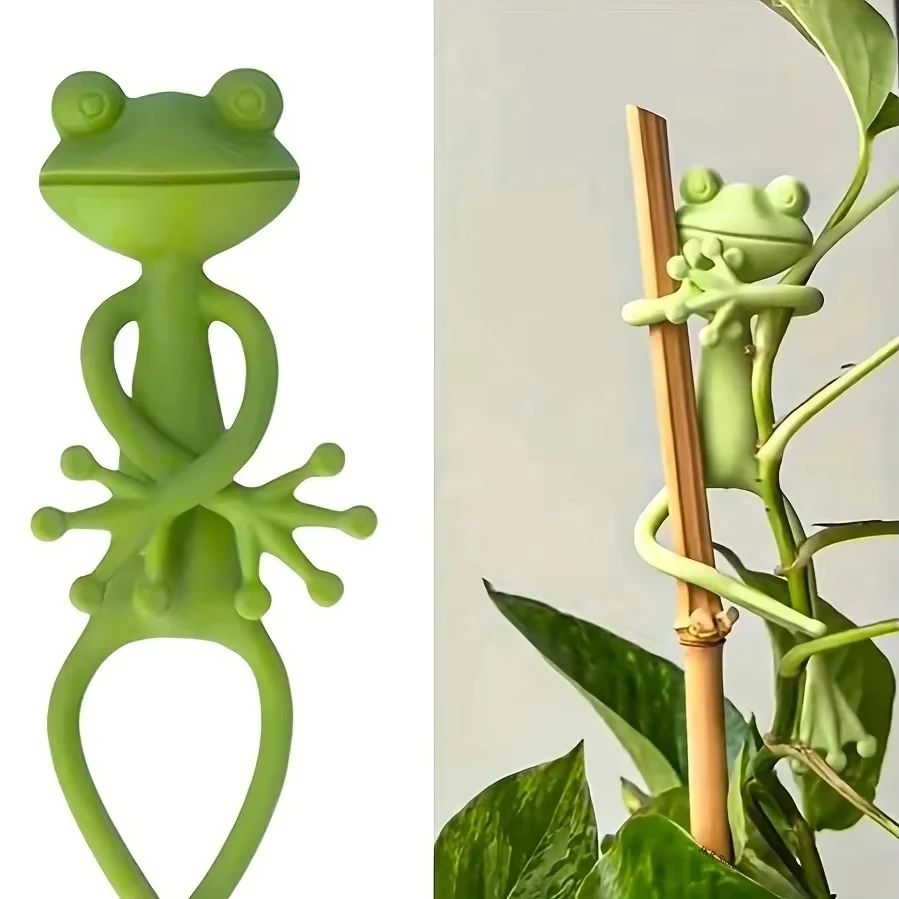 1-5pcs Tomato Plant Support Garden Supplies Stake Frog Plant Rack Indoor Pots Planters Accessories Indoor Garden Pots & Planters thumbnail 5