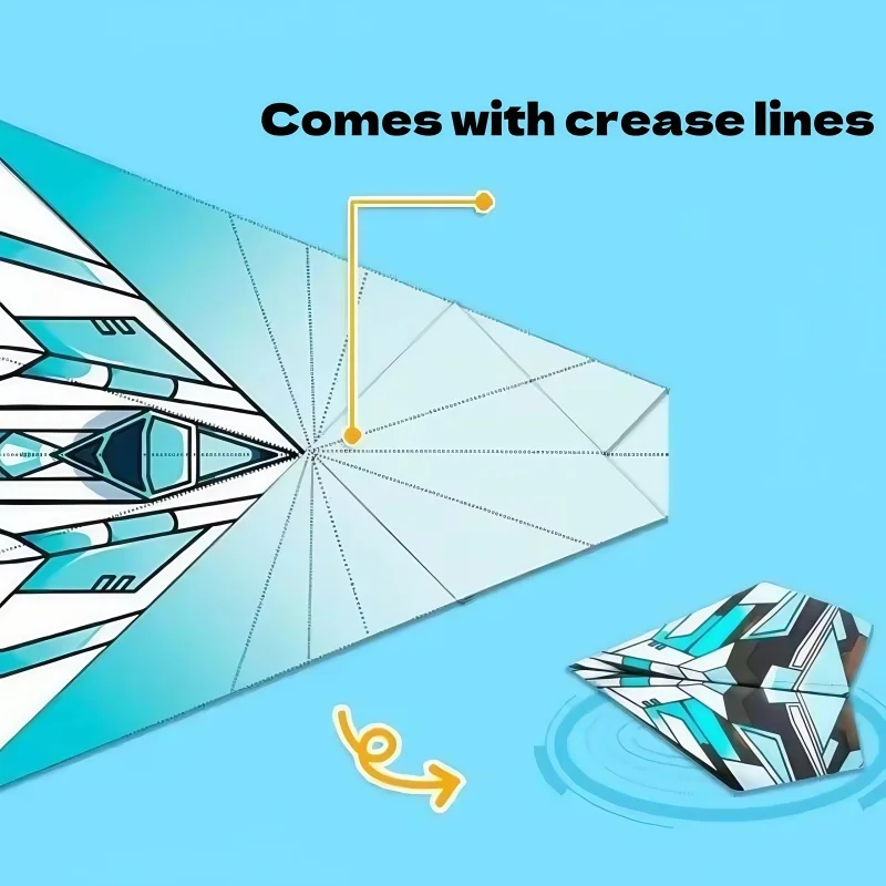 DIY Children's Handmade 36 Sheets 3D Colored  Folding Paper Airplane Origami Educational Toy Montessori Puzzle Thinking Toys thumbnail 5