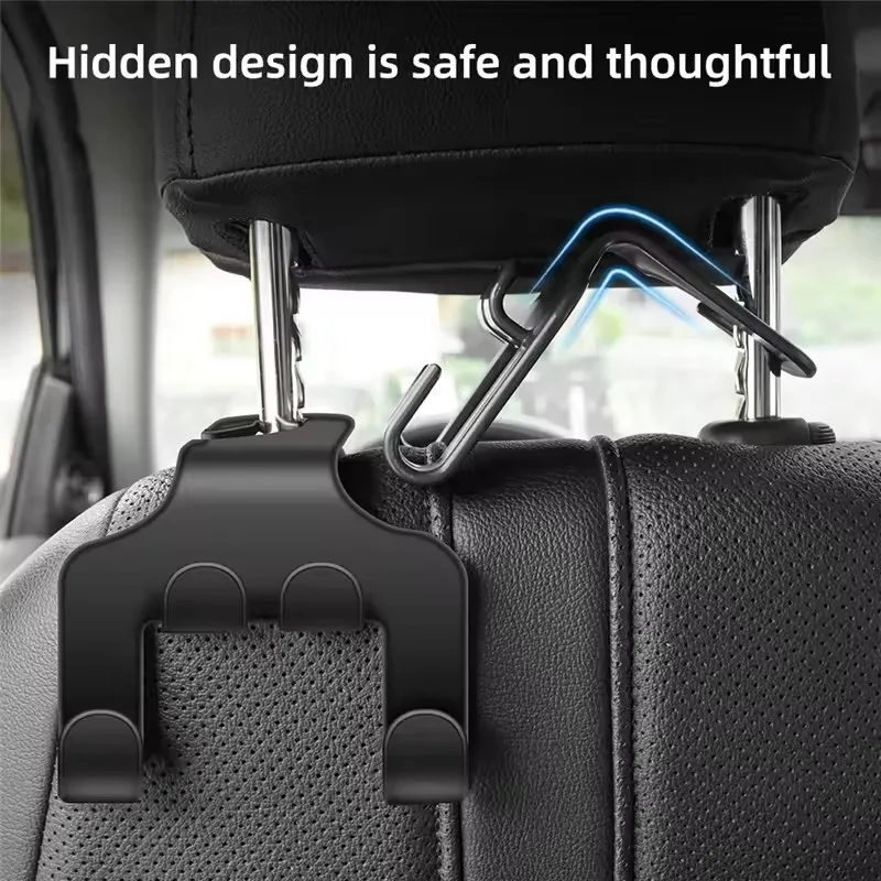 Car Back Seat Hook Hanging Storage Mobile Phone Holder Stand Lazy Rear Seat Phone Headrest Bracket For iPhone Samsung All Phones thumbnail 2