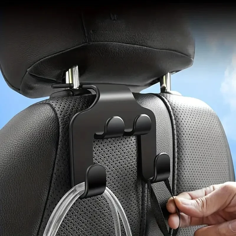 Car Back Seat Hook Hanging Storage Mobile Phone Holder Stand Lazy Rear Seat Phone Headrest Bracket For iPhone Samsung All Phones thumbnail 3