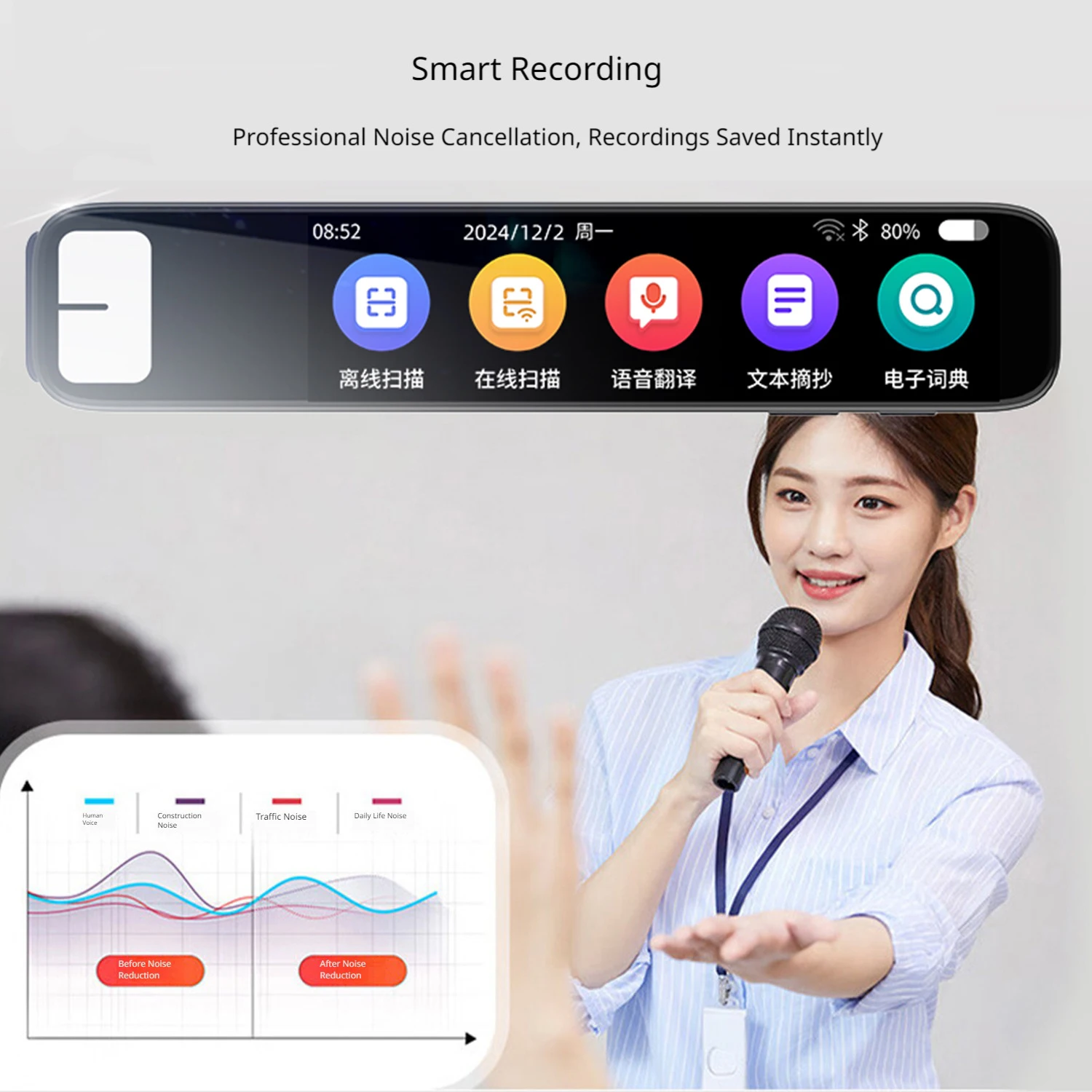 150 Languages Offline Scanner Pen Intelligent Scan Point Reading Dictionary Smart AI Voice Translator English Learning Scan Pens thumbnail 4