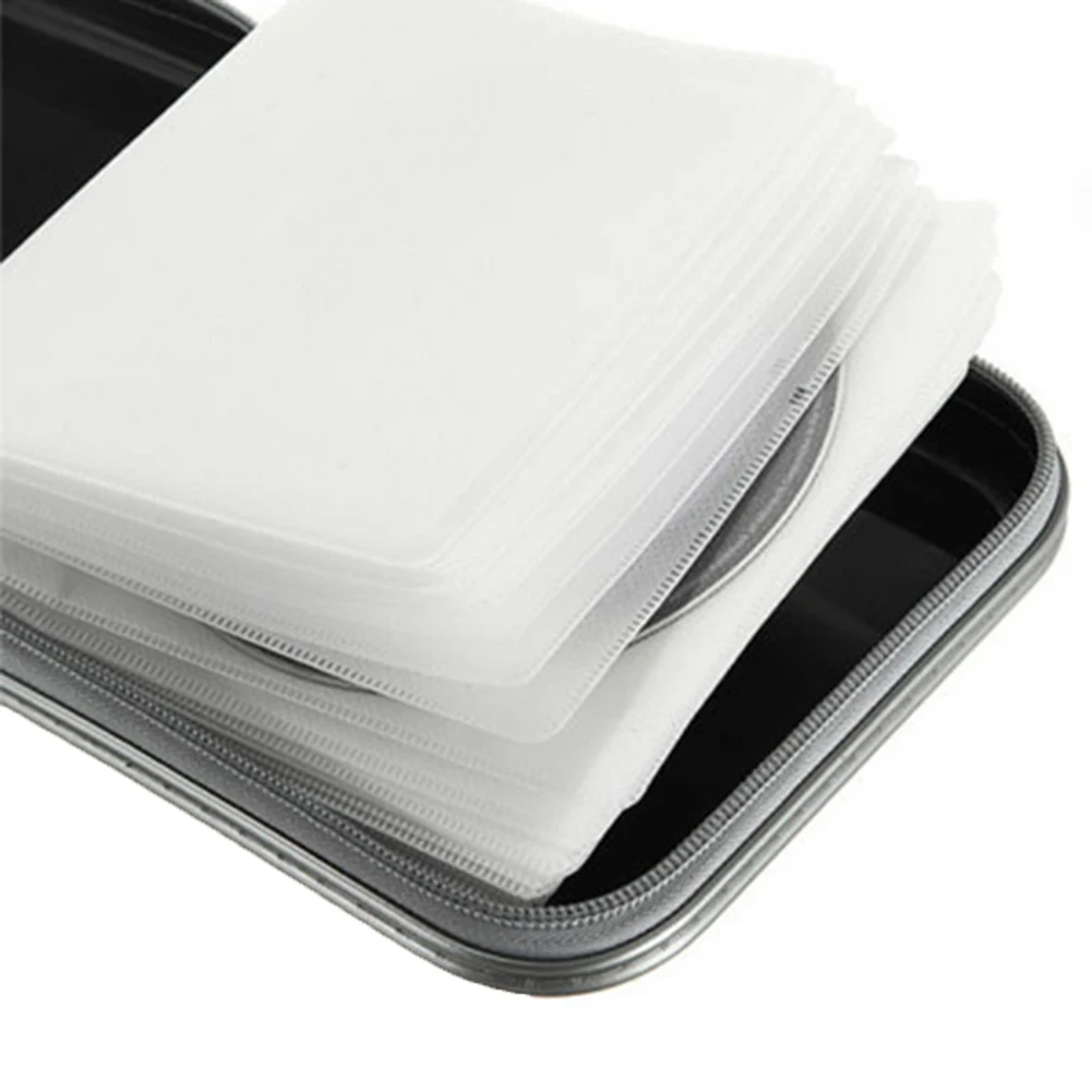 80/40Pcs Large Capacity Disc CD DVD VCD Wallet Storage Organizer Case Holder Album Box Cases with Zipper Bags CD Box Accessories thumbnail 6