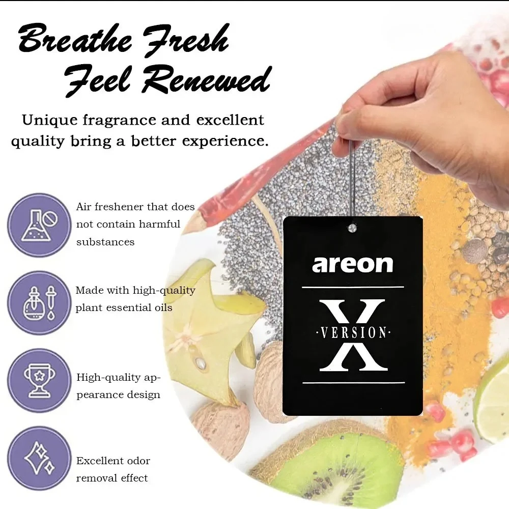 X Version Car Interior Hanging Air Freshener Natural Tea Perfume For Home Bathroom Decor Fresh air, eliminate odor thumbnail 2