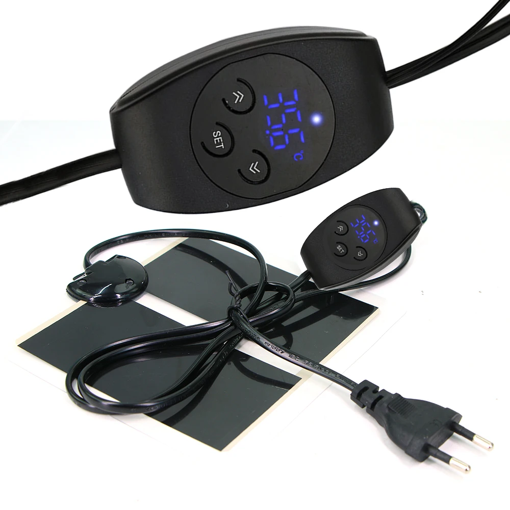 5W-45W Reptile Heating Mat with Adjustable Temperature Controller Can Set 0-50°C for Indoor Zoo Aquarium Pets Warm Heat Mats