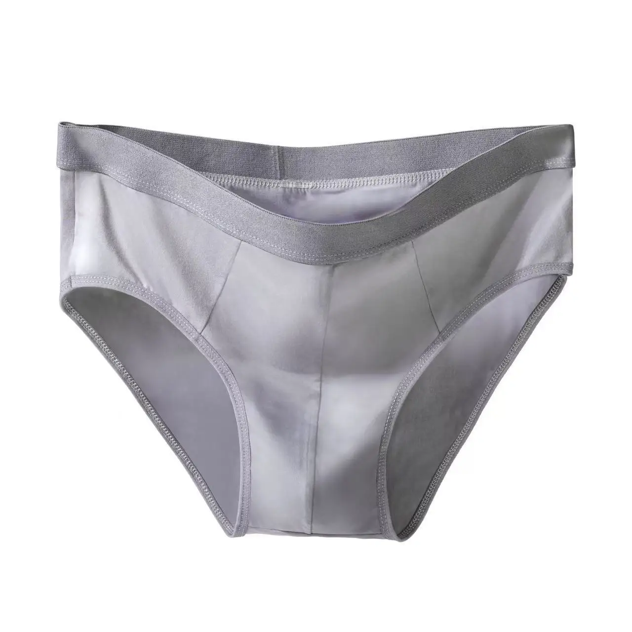 4Pcs Men's Ice Silk Briefs Men Bulge Pouch Plus Size Underwear Boy Comfortable Underpants Male Thin Breathable Triangle Panties thumbnail 6